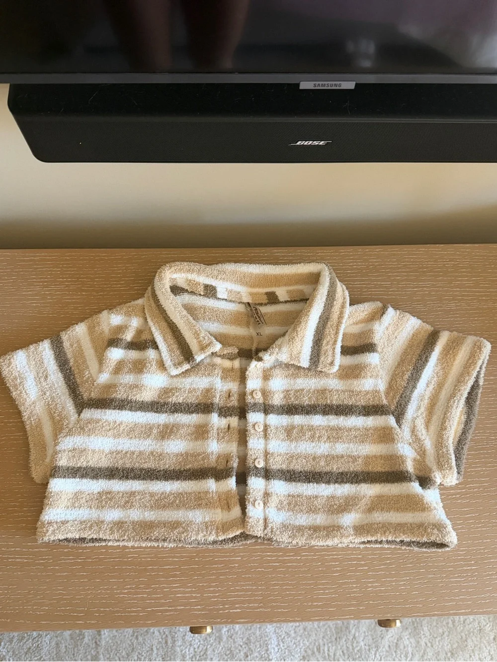 Jaded London - Thalia toweling crop top